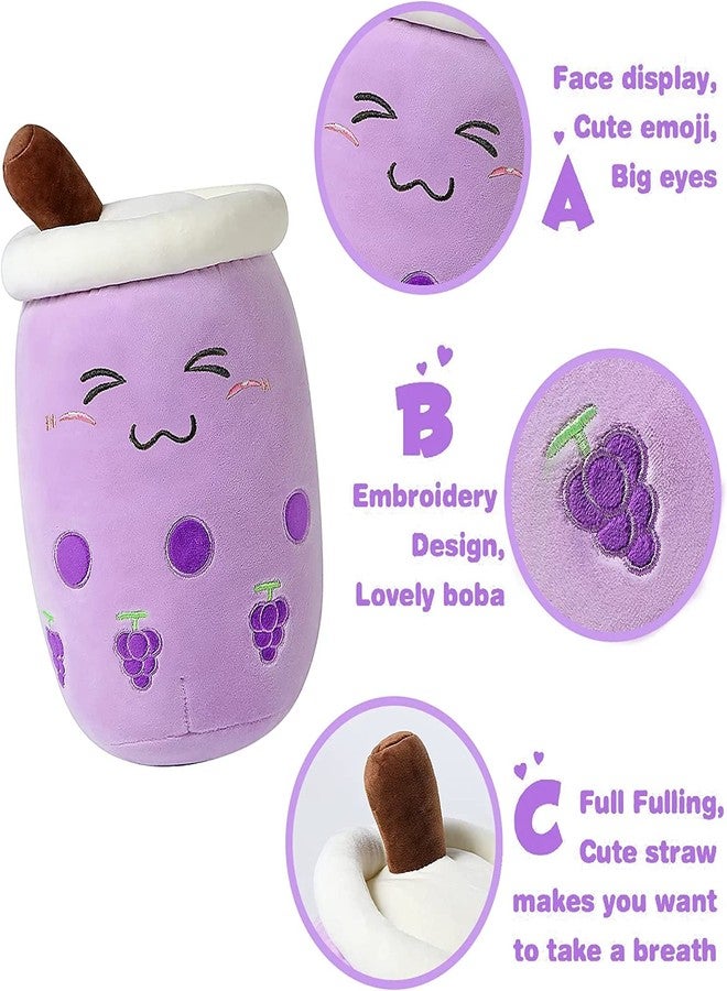 TechMax Solution Cute Bubble Tea Plush Toy Stuffed Food Shaped Pillow Cushion Cartoon Fruit Milk Tea Gift for Kids - Image 4